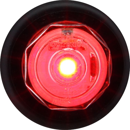 Optronics 1-Led 3/4in. Clear Lens Red Non Directional Marker/Clearance Light Kit MCL10RCKPG